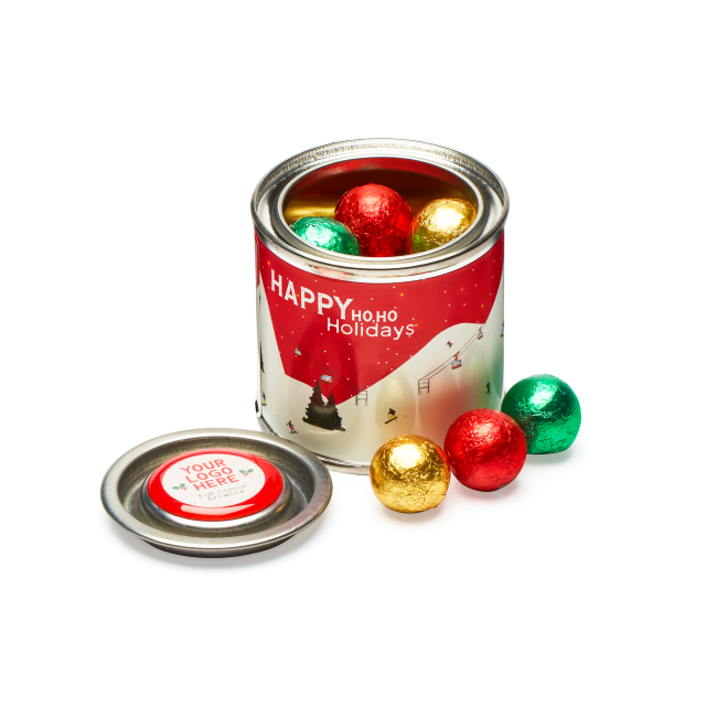 Winter Collection – Small Paint Tin – Solid Chocolate Balls