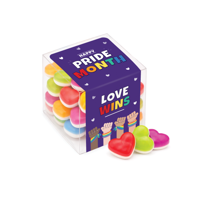 Pride – Clear Cube – Haribo® Hearts